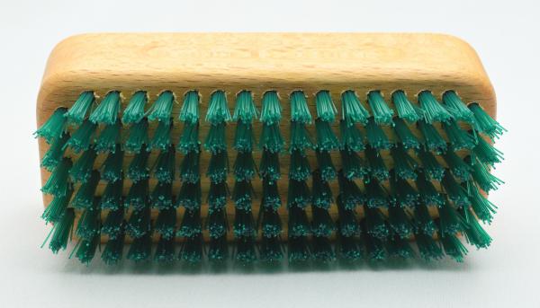 Gärtnerbürste Handwaschbürste, kräftige, robuste Nylonborsten, 6 Reihen, Griffmulde für guten Halt.